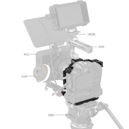 SmallRig 5623 - klatka do Canon EOS R5 Mark II z uchwytem Battery Grip BG-R20 - przykład użycia